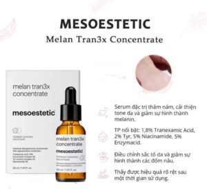 Serum giảm nám Mesoestetic Melan Tran3x Concentrate